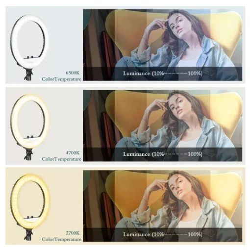 18-inch Bi-Color LED Ring Light - Image 10