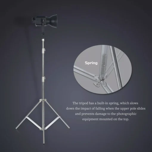 Heavy Duty Stainless Steel Tripod Light Stand 2.8M - Image 5