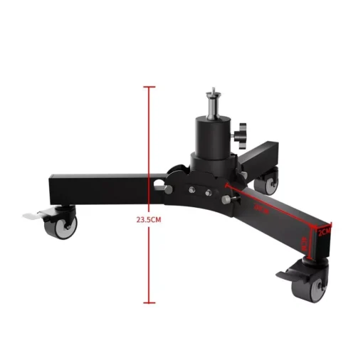 Multi-Purpose Photography Floor Light Stand with Casters and Adjustable Height - Image 4