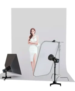 Multi-Purpose Photography Floor Light Stand with Casters and Adjustable Height