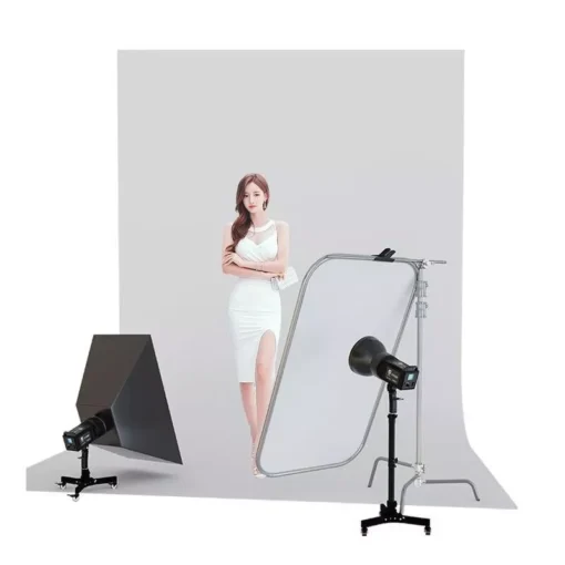 Multi-Purpose Photography Floor Light Stand with Casters and Adjustable Height