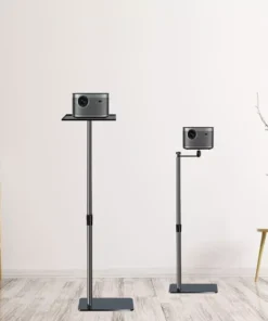 Adjustable Height Projector Stand with Tray and 1/4″ Screw