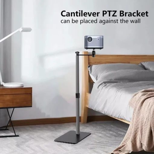Adjustable Height Projector Stand with Tray and 1/4″ Screw - Image 2