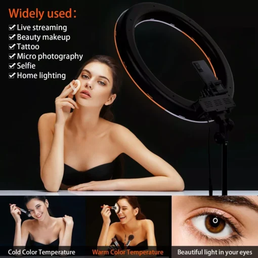18 Inch LED Ring Light Photography Lamp - Image 5