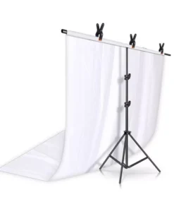 T-Shape Tripod Stand Background Backdrop Kit – Professional Photo Studio Set