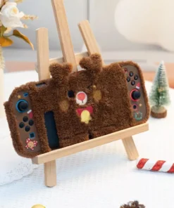 Christmas Theme Cute Plush Protective Case for Nintendo Switch and Joy-Con