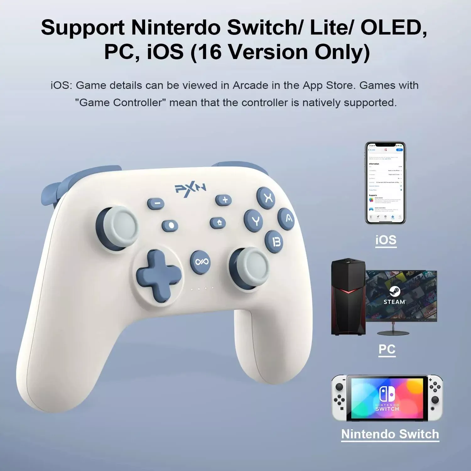 Multi-Platform Bluetooth Wireless Game Controller