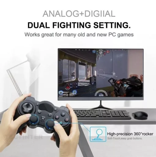 Universal 2.4G Wireless Game Controller Joystick with OTG for Android, PC, PS3 & Smart Devices - Image 4