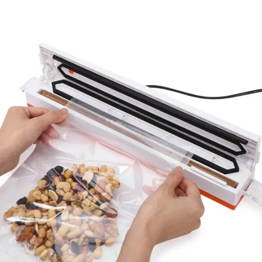 Compact Household Vacuum Sealer with 10 Storage Bags for Fresh Food Preservation - Image 3