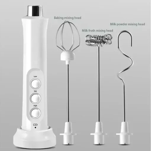 3-in-1 Handheld Electric Milk Frother and Mixer - Image 5