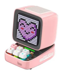 Retro Pixel Art Bluetooth Speaker with Alarm Clock & LED Display