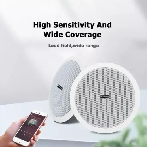 Bluetooth 10W Waterproof Active Ceiling Speaker - Image 2