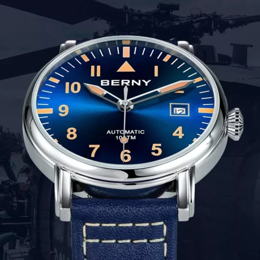 Vintage Military Pilot Automatic Watch - Image 4