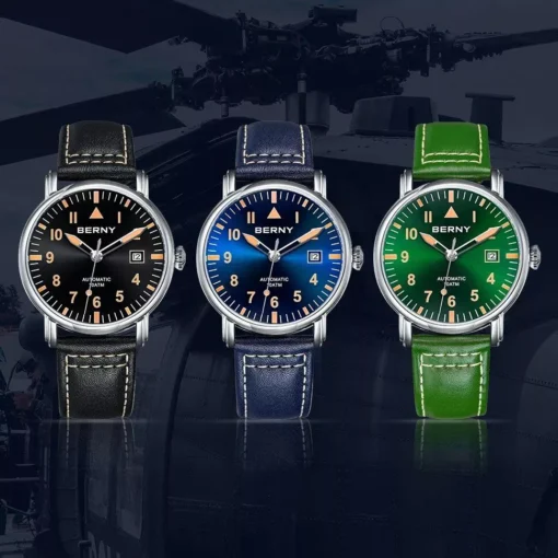 Vintage Military Pilot Automatic Watch - Image 7