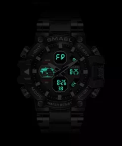 Men’s Dual Display Sporty Fitness Watch