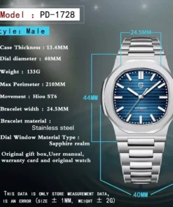 Luxury 40MM Automatic Mechanical Men’s Watch