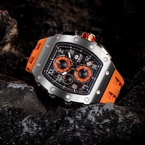 Luxury Sapphire Square Tonneau Men’s Watch