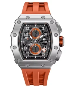 Luxury Sapphire Square Tonneau Men’s Watch