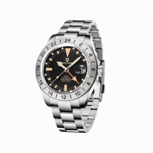 Elegant 42mm GMT Automatic Mechanical Watch with Sapphire Crystal