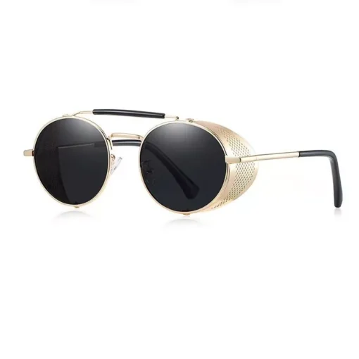 Steampunk Polarized Round Sunglasses - Image 7