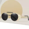 Steampunk Polarized Round Sunglasses