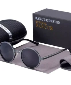 Lightweight Male Round Sunglasses