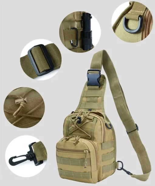 Men’s Tactical Multi-Use Chest Bag for Outdoor Adventures - Image 2