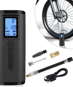 Dual Display Electric Tire Inflator with Power Bank