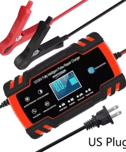 Smart LCD Display 12V-24V 8A Automatic Car Battery Charger