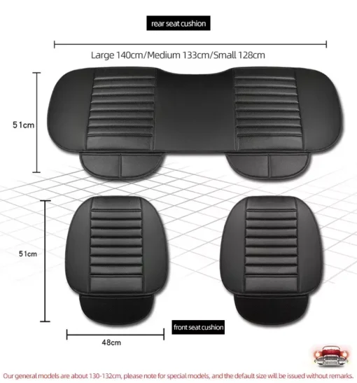 Universal Fit Luxury PU Leather Car Seat Covers - Image 10