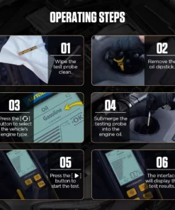 Advanced Engine Oil Quality and Temperature Tester for Gasoline and Diesel Cars