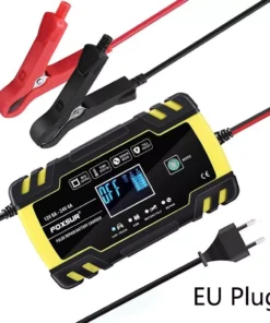 Smart 12V 24V 8A Digital Automatic Battery Charger with Pulse Repair & LCD Display