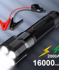 Ultimate 6-in-1 Car Jump Starter & Portable Power Bank with LED Flashlight and SOS Features