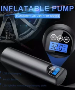 Portable 12V 150PSI Electric Air Pump with LCD Display