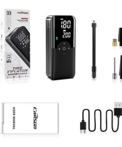 Air Compressor 12V Portable Tyre Inflator for Car, Electric Motorcycle, and Bicycle