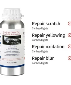 Car Headlight Restoration Kit – 800g Non-Scratch Hydrophobic Polish