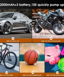 Wireless Mini Auto Tire Pump