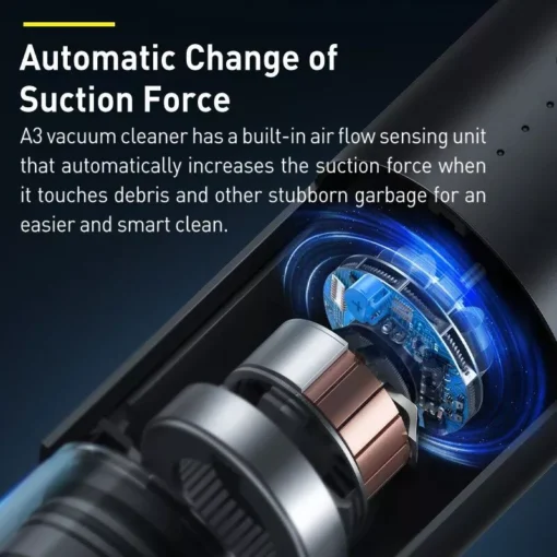 Powerful Wireless Car Vacuum Cleaner with LED Light - Image 5