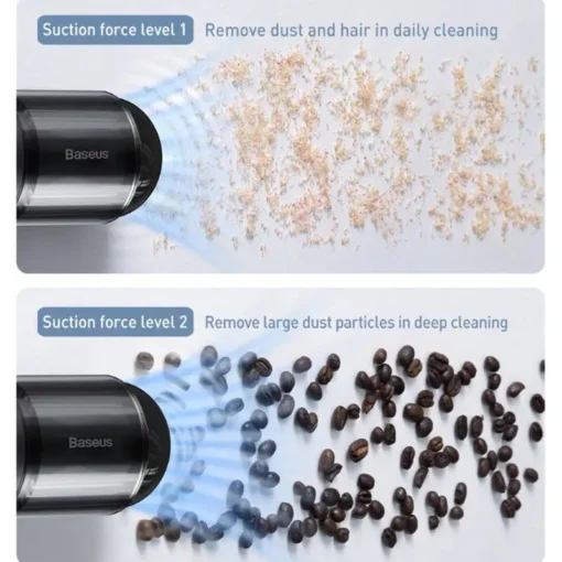 Powerful Wireless Car Vacuum Cleaner with LED Light - Image 6