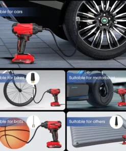 Portable Digital Tire Inflator – Handheld, Wireless, Rechargeable Air Compressor