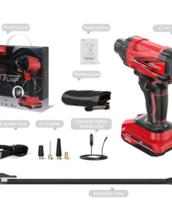 Portable Digital Tire Inflator – Handheld, Wireless, Rechargeable Air Compressor