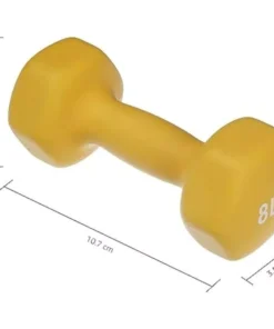 Neoprene Workout Dumbbell Set – 32-Pounds Total with Weight Rack