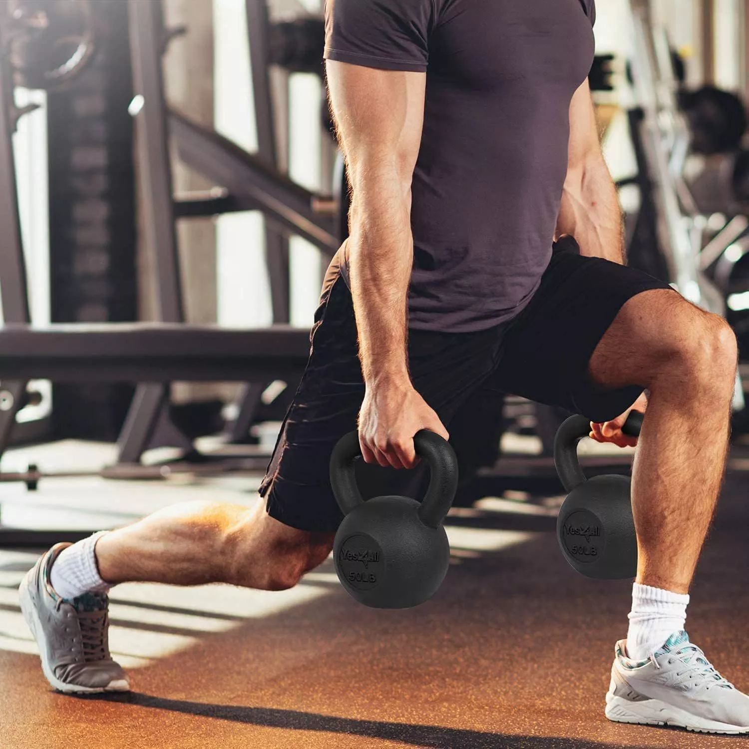 Solid Cast Iron Kettlebell for Strength Training