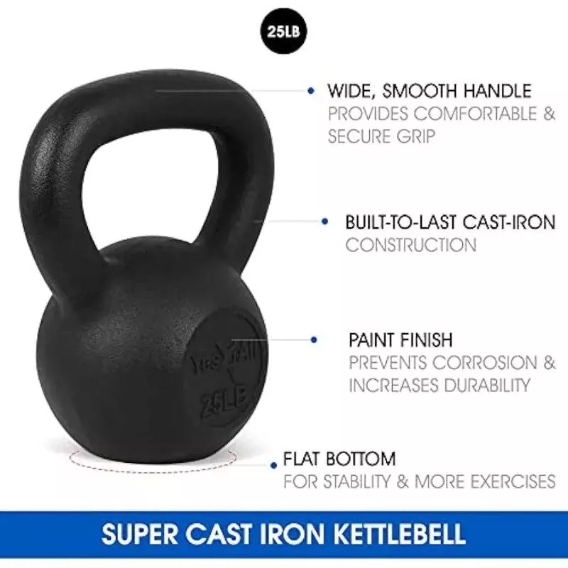Solid Cast Iron Kettlebell for Strength Training
