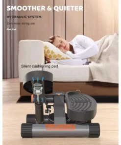 Compact High-Capacity Mini Stair Stepper with Resistance Bands for Core Cardio Training