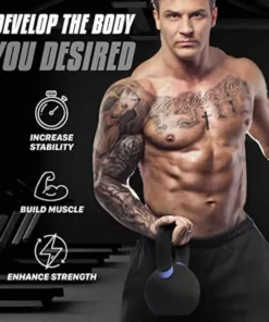 Premium Powder Coated Kettlebell – 16KG/35LB