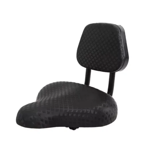 Comfort Plus Faux Leather Bike Saddle with Backrest