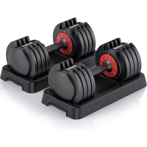 Versatile 55LB Adjustable Dumbbell