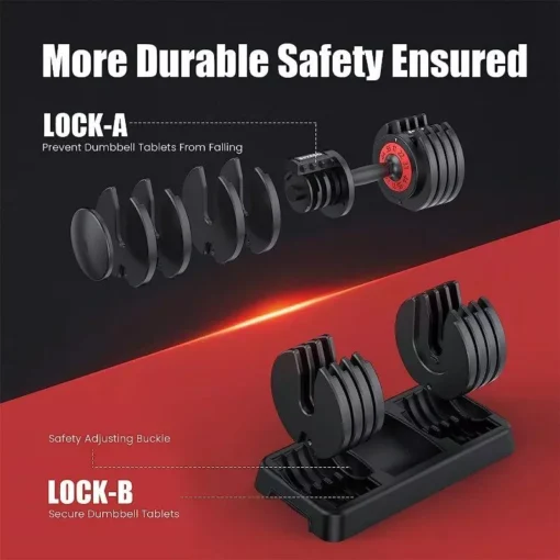 Versatile 55LB Adjustable Dumbbell - Image 5