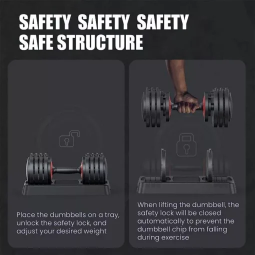 Versatile 55LB Adjustable Dumbbell - Image 6